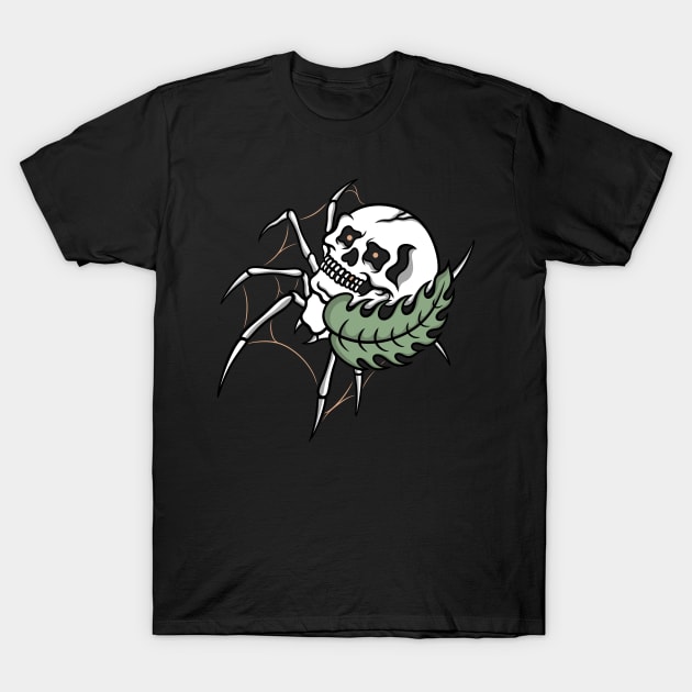 Spider skull T-Shirt by gggraphicdesignnn